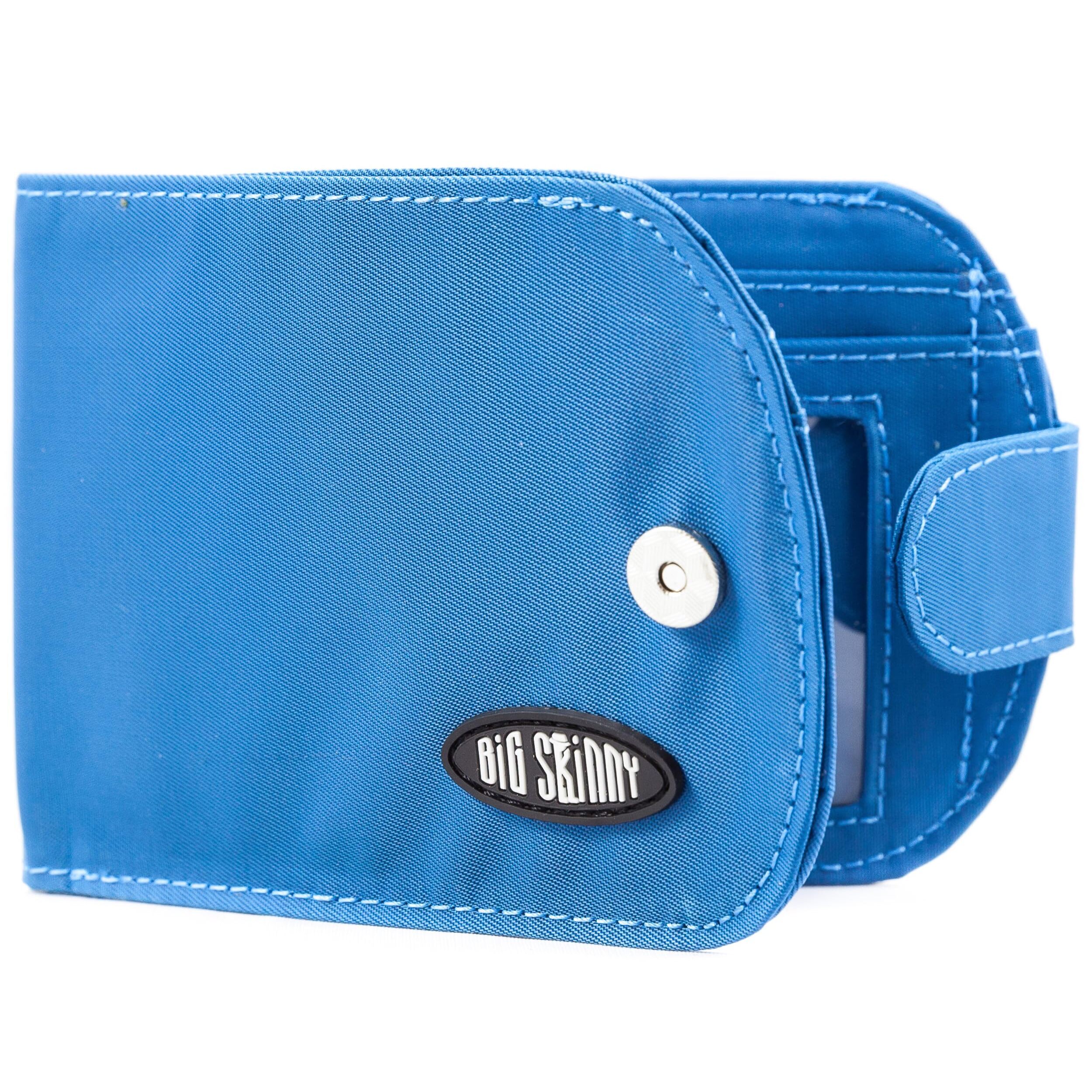 6305 Taxicat Bi-Fold Slim Wallet, Holds Up To 25 Cards, Ocean Blue